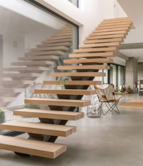 Cầu thang gỗ kỹ thuật dòng cổ điển Classic Stairs